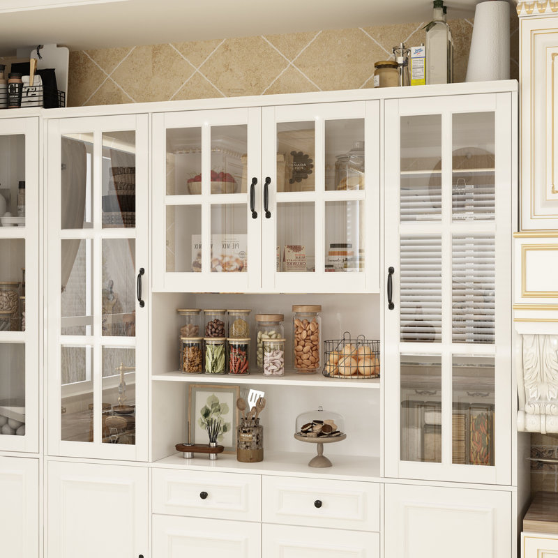 L-Sharped Corner Pantry Cabinet
