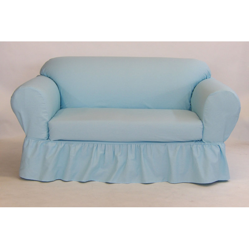 Housse pour canapé à jupe de canapé, Bleu
