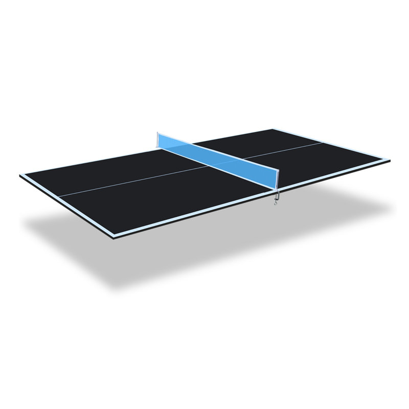 Plateau de tennis de table moyen pliable, Noir, H 0,48 po x l 84 po x P 48 po