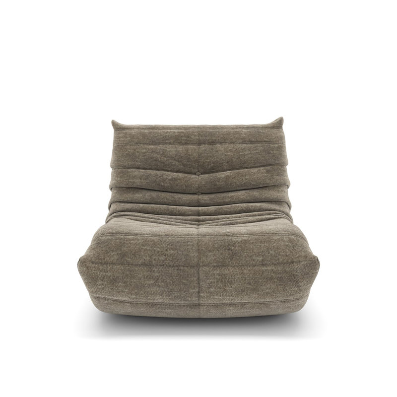 Fauteuil d'appoint rembourré moderne Aria, Beige