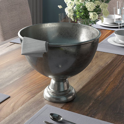 Nickel Pedestal Bowl