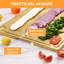 Wooden Cutting Board for Kitchen, Extra Large Bamboo Cutting Board, Reversible Butcher Block Cutting Board with Juice Groove and Handles, Chopping Board for Meat, Vegetables, Fruit