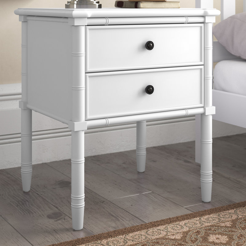 Peggy Plywood / Laminate Board Nightstand, White
