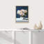 «White Rose Flower Bouquet In Vase Wall Art Floral Botanical Prints Decor For Living Room, encadré sur papier»-93487582-93487578