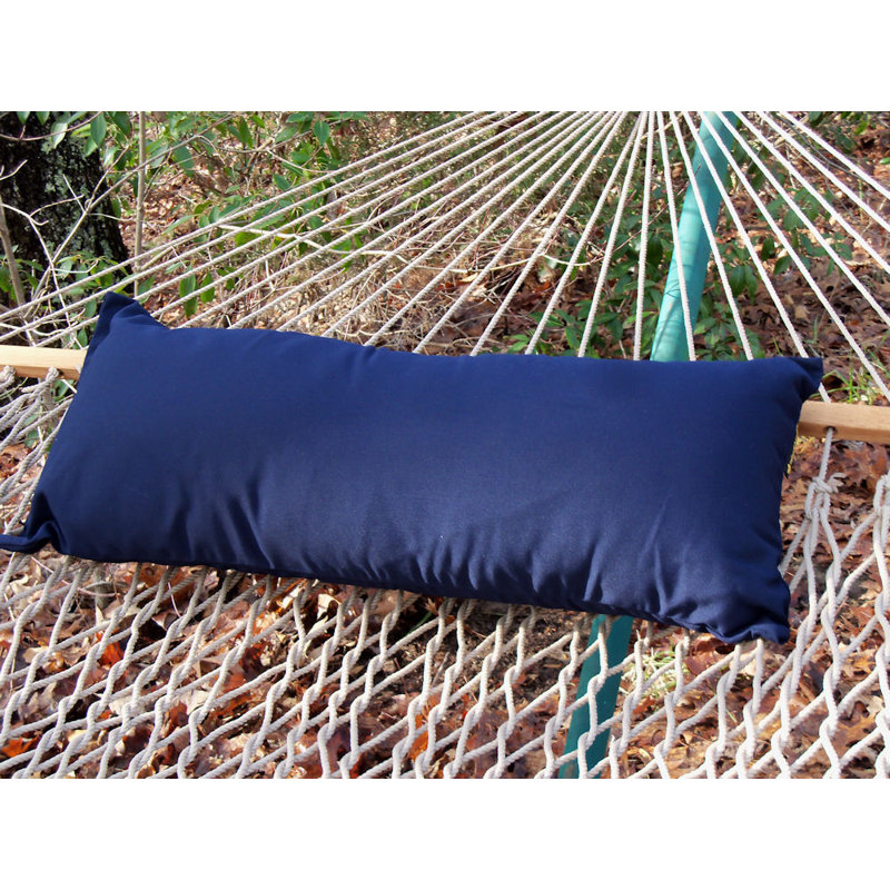 Sunbrella Hammock Outdoor Lumbar Pillow, Navy Blue