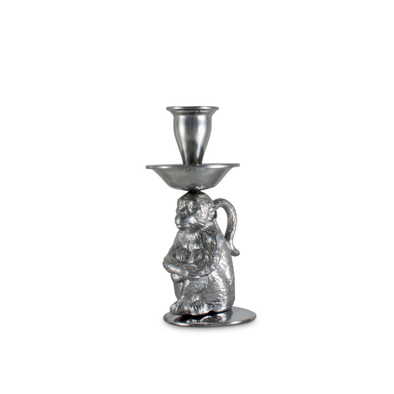 Safari 6'' H Metal Tabletop Candlestick
