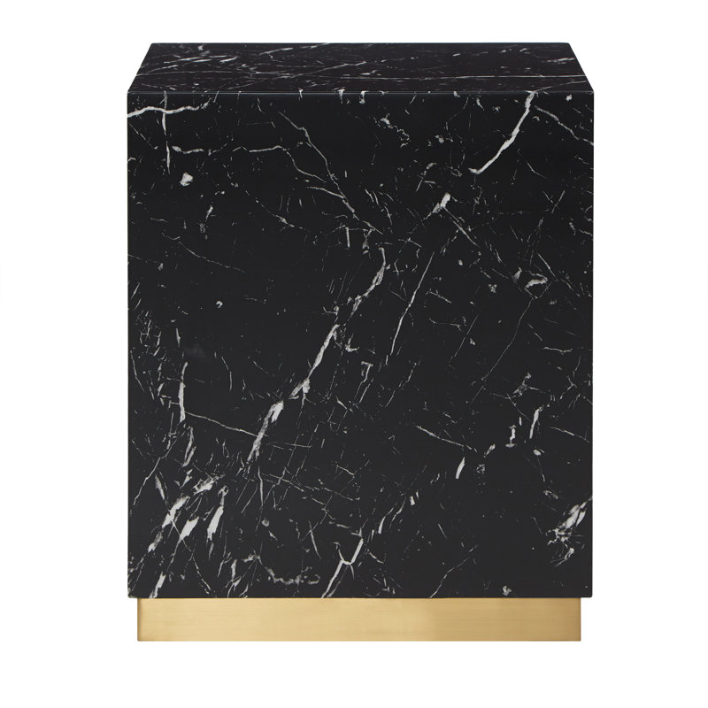 Table de bout Roman Block, Noir