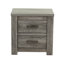 Chambre 2, table de chevet décorative rustique gris rustique, meubles