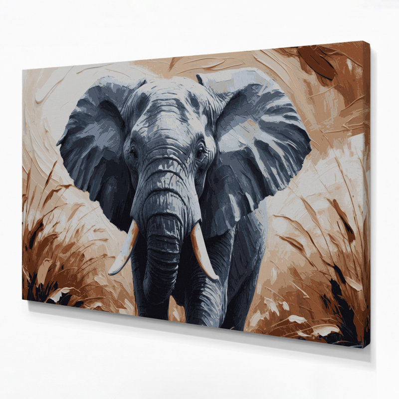 Faune, éléphant d'Afrique, H 20 po x l 30 po
