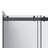 Molly 60" W X 32" D X 76" H Frameless Shower Door Rectangular Shower Kit In Black With Fluted Glass Finish-123408447