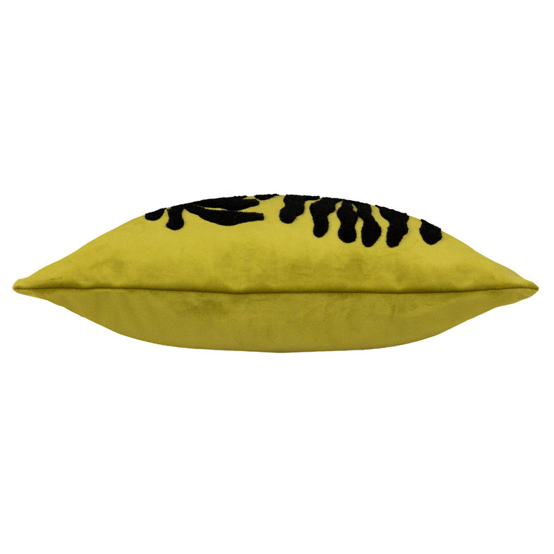 Floral Square Throw Pillow Cover, Moss
