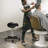 Wyano Adjustable Height Ergonomic Industrial Stool Wheels