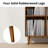 Meher 45'' W Record Player Stand with Charging Station and Media Shelves-352173031