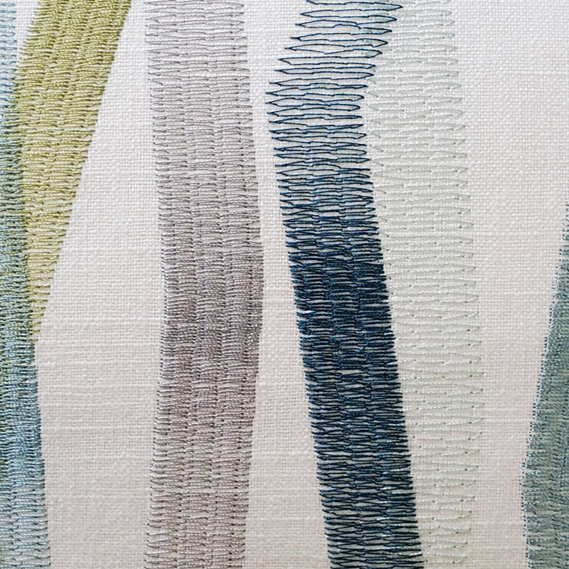 Coussin Wandering, Bleu / vert / mauve clair