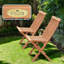Chaise de patio pliante teck Sadie