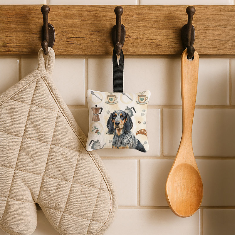 Ornement carré en tissu Bluetick Coonhound, Bluetick Coonhound
