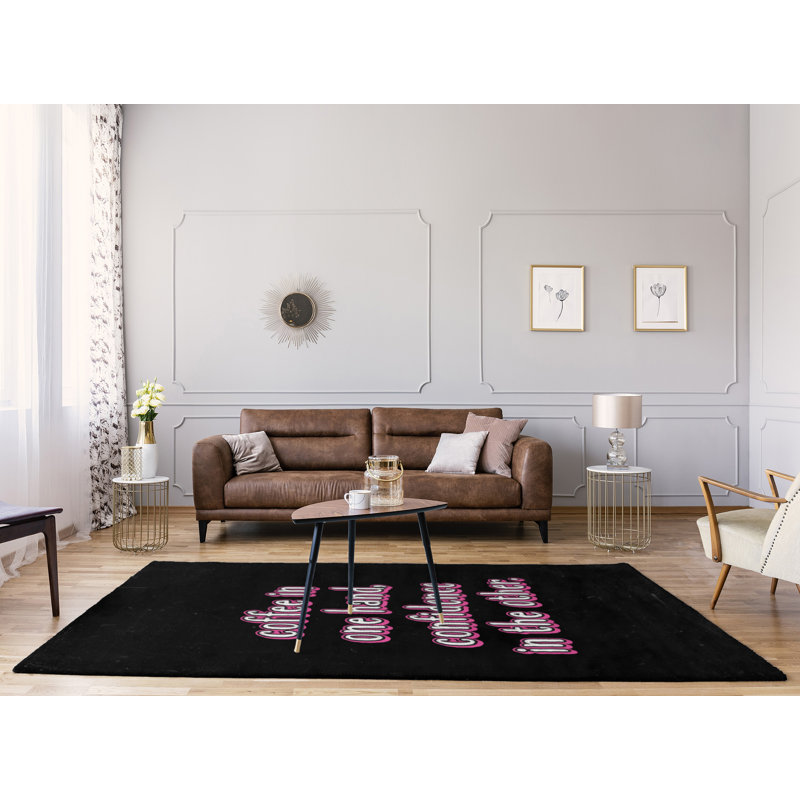 Quotes Chenille Indoor Rug, Rectangle 5' x 7'
