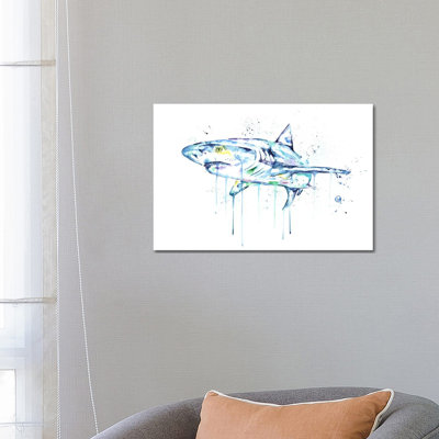 Shark by Lisa Whitehouse - Wrapped Canvas Print