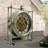 THE GEARS CLOCK Wall Clock with Real Moving Gears LU-LI_ 13 in "TROISVIERGES" SILVER-ANTIQUE