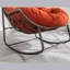 Chaise berçante d'extérieur en acier Alvan-604352853