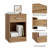 Ignacio 23.6" H Wood Nightstand with Drawer-517074081-479600816