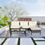 Canapé modulaire d'extérieur en osier 3 pièces avec conversation-919347989