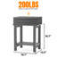 Table de bout d'extérieur à 2 niveaux Aliah HiPS Adirondack-4140038