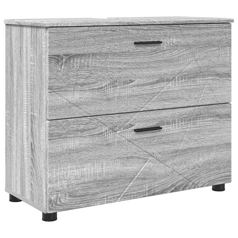 76.5cm Bathroom Vanity Base Only, Grey Sonoma