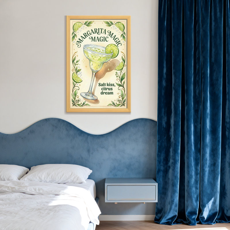 Alimentation et boisson Margarita, H 36 po x l 24 po, Toile tendue, Ne s’applique pas