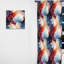 Red and Blue Celestial Radiance Marble Bliss - Rideau obscurcissant en marbre abstrait - 1 panneaux-107611112