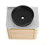 Meuble-lavabo mural 24 po avec lavabo d'art en céramique et porte à fermeture en douceur, emballage KD, contreplaqué-125515208-125515210