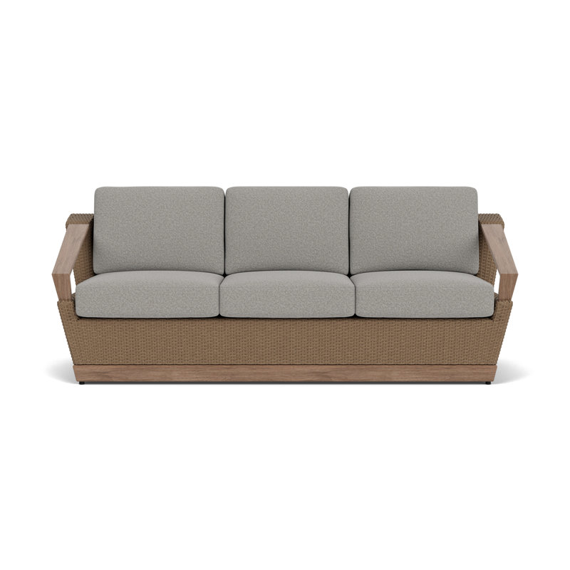 Charisma Outdoor 3 - Seat Patio Sofa, Rumba Nickel