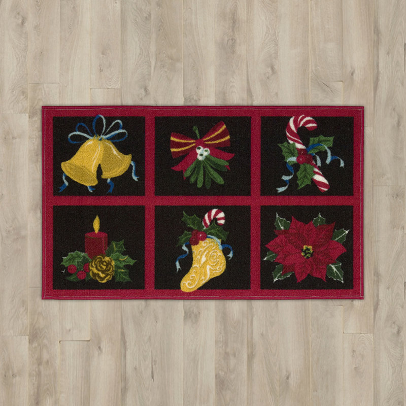 Tapis de noël zone noire