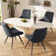 Modern Dining Chairs 54.8*46.9*83.2cm Tech Fabric Upholstery with Stylish Design Sofa-Level Cushioning Pet-Friendly Durable Scratch Resistant for Kitchen Dining Room or Home Office-8883308-979325