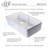 31.75'' L Farmhouse / Apron Double Bowl Fireclay Kitchen Sink-9079438