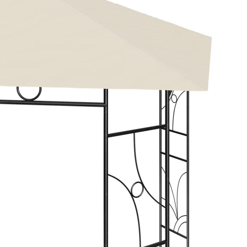 Terryville 4 x 3m Steel Patio Gazebo, Cream