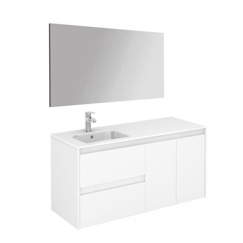 Ambra 47.5'' W Single Vanity, Glossy White
