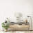 Raw Concrete Table Lamp with Aged Pewter Accents and Linen Shade-1610504789