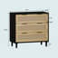 Armoire de rangement en rotin 3 tiroirs-1977623268