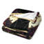 Jeté en flanelle de luxe Black Cat Moon Roses, couverture douce et chaude pour le canapé du salon-133687228