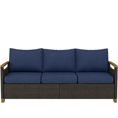 Wicker Outdoor Sofa,Comfort Couch Sofa,Deep Seat Sofa