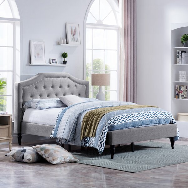 House of Hampton® Grovetown Upholstered Platform Bed & Reviews | Wayfair