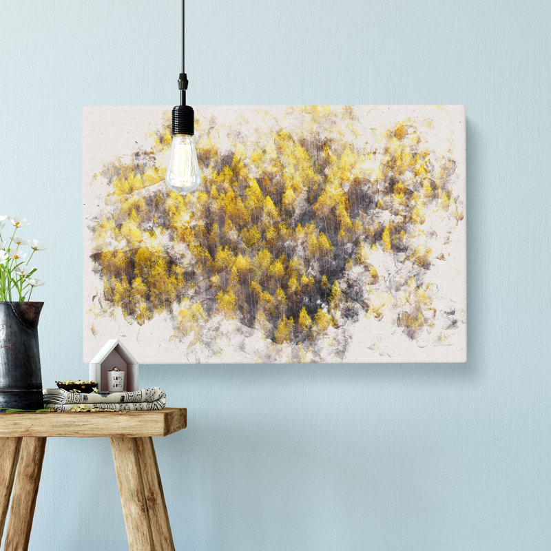 Golden Forest - Wrapped Canvas Print, 40cm H x 60cm W x 3cm D