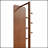 Full-Length Solid Wood And Rubber Wood Mirror, 65.7*17.7In, Ideal For Whole Body Viewing And Enhancing Room Aesthetics