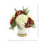 Holiday Arrangement with Assorted Hydrangeas and Evergreen