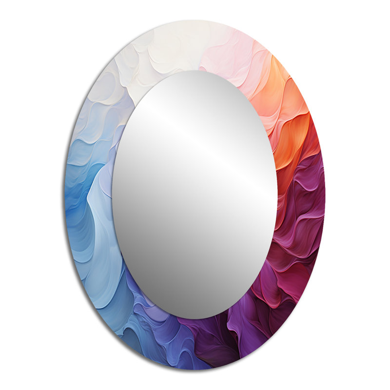 Miroir mural multicolore, 40 po x 30 po