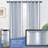 Semi Sheer Grommet Linen Chris Stripe Patterned Curtains-410756930-416492858