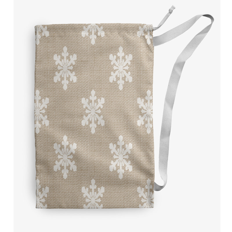 Fabric Laundry Bag with Handles, Brown, Small (29" H x 18" W)