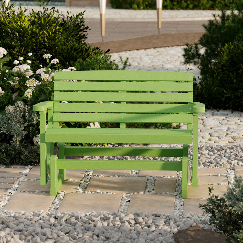 Fauteuil oscillant classique double, Vert citron