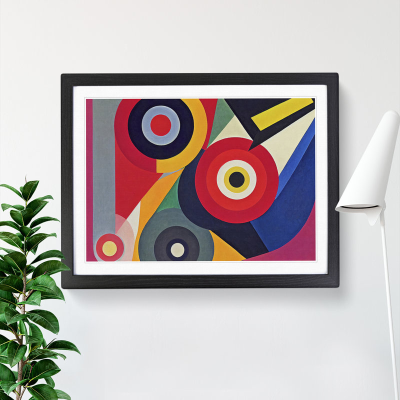 Awe Inspiring Modern Abstract - Single Picture Frame Print, Black Framed, 25cm H x 34cm W x 2cm D